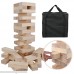 Smartxchoices 2.5ft Big Tumbling Block Giant Tumble Tower Game Stacking Timbers Tower Blocks Yard,Lawn,Outdoor Party Game with Carrying Bag 54 Pcs,Wood B078H8M457